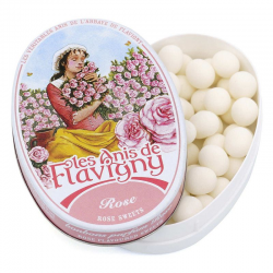 Flavigny rose - boîte fer collection