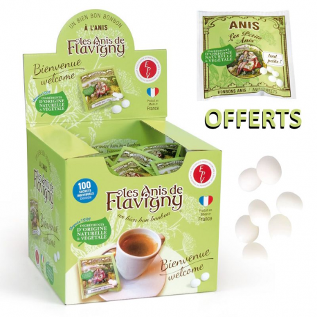 Présentoir métal Flavigny +108 boites ovales + 100 échantillons OFFERTS