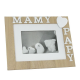 Cadre papy mamy en bois naturel 22x18cm