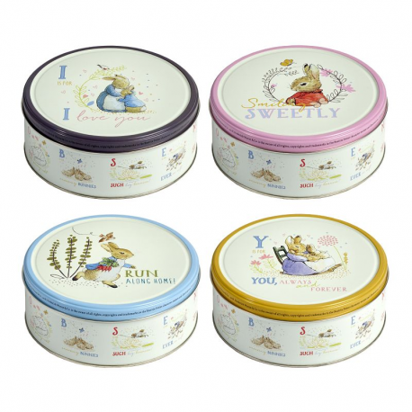 ~Boîte métal peter rabbit biscuit 150g décor paques