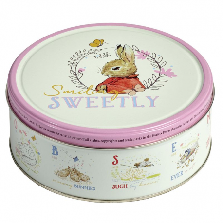 ~Boîte métal peter rabbit biscuit 150g décor paques