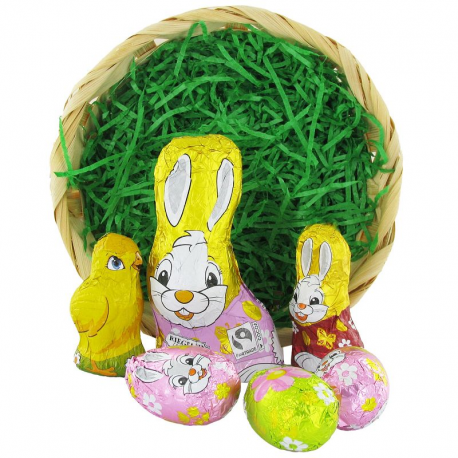 Panier composition Pâques 90g Riegelein