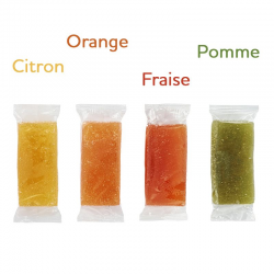 Pâtes de fruits pliées barre 20,5g - boîte de 220