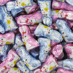 ~Lapins panachés 12,5g lait s/alu par 500