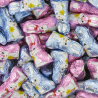 ~Lapins panachés 12,5g lait s/alu par 500