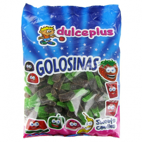 Bouteilles cola marron vert sucré kg Dulceplus