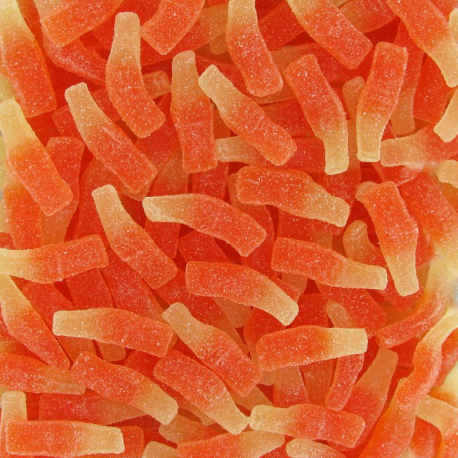 Bouteilles soda orange sucrées kg Dulceplus