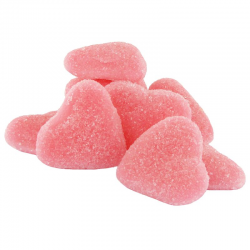 Coeurs roses sucrés vrac dulceplus