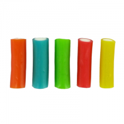 Minis câbles fruits lisses couleurs assorties fourrés kg Dulceplus