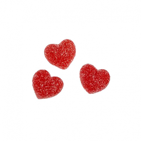 Petits coeurs fraise crème sucrés vrac dulceplus