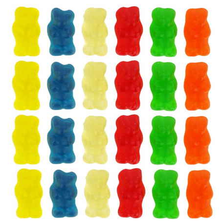 Mini oursons gélifiés lisses kg Dulceplus