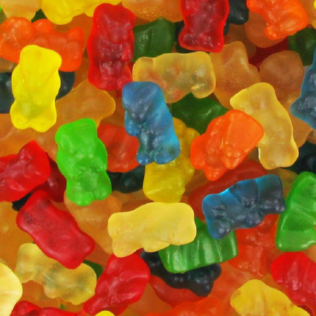 Mini oursons gélifiés lisses kg Dulceplus