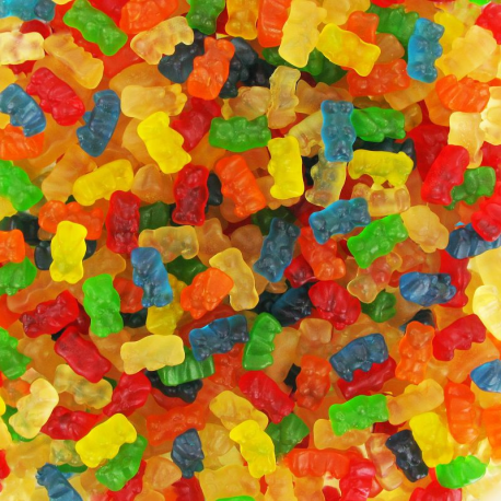 Mini oursons gélifiés lisses kg Dulceplus