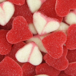 Coeurs Rouges et Blancs acides kg Dulceplus