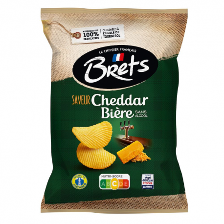 Chips Brets saveur Cheddar Bière 125g