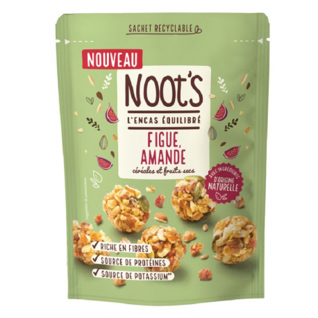 ~NOOT'S bouchées aux céréales & Fruits Figue amande 40g