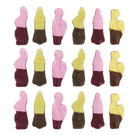 ~Guimauves mi-enrobées lait x80