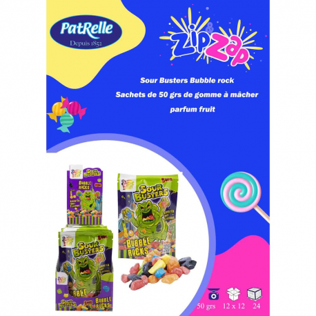 ~Sour Busters Bubble rock 50g