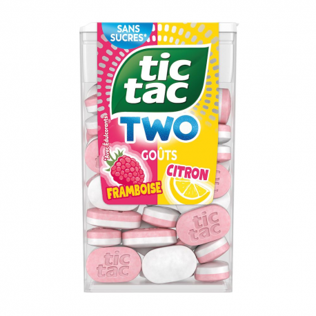 Tic Tac Two Framboise Citron sans sucres 38.5g