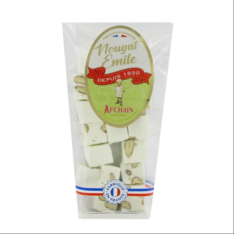Nougats tendres aux amandes et vanille sachet 125g