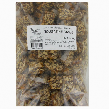 Nougatine arachides cassée nue kg