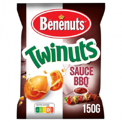 Twinuts cacahuète gout BBQ 150g Bénenuts
