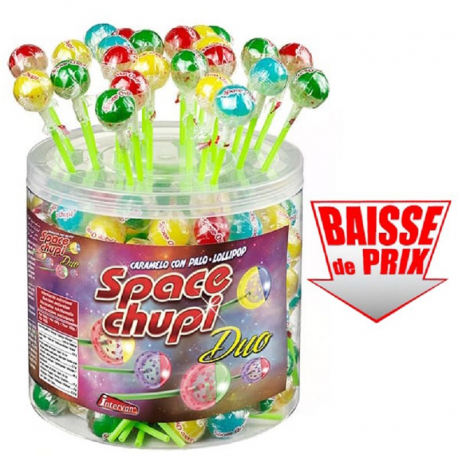 Sucettes Space chupi duo par 150