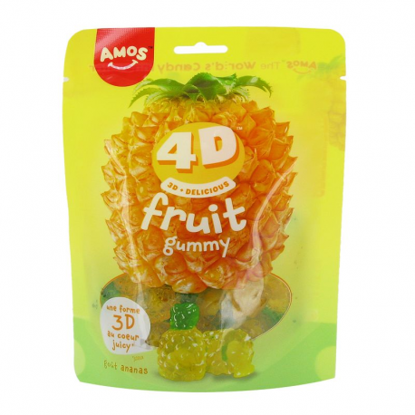 Sachets Fruits 4D Ananas Amos 120g