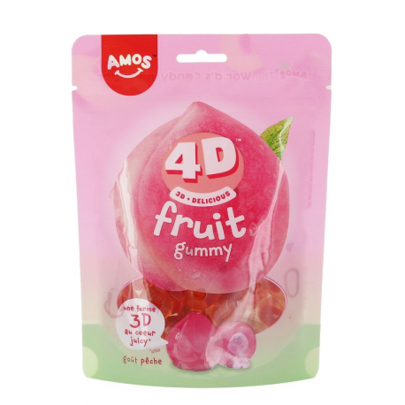 Sachets Fruits 4D Pêche Amos 120g