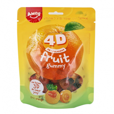 Sachets Fruits 4D Orange Amos 120g