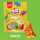 Sachets Kids 4D Dinos Amos 140g