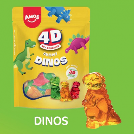Sachets Kids 4D Dinos Amos 140g