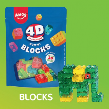 Sachets Kids 4D Blocks Amos 140g