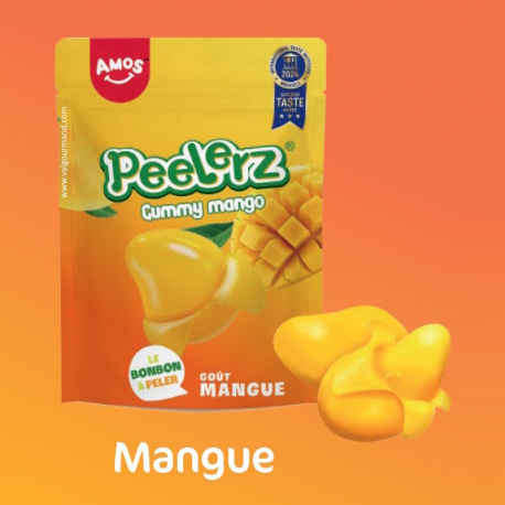 Sachets Peelerz Mangue Amos 120g - bonbons à peler