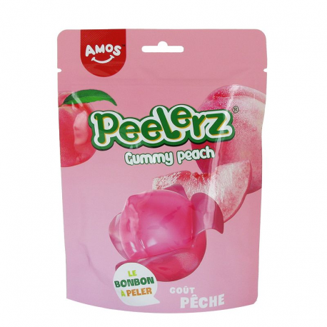 Sachets Peelerz Pêche Amos 120g - bonbons à peler