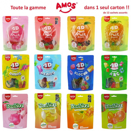 Assortiment gamme sachets Peleers et 4D Amos 120/140g