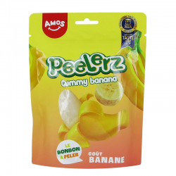 Sachets Peelerz Banane Amos 120g - bonbons à peler
