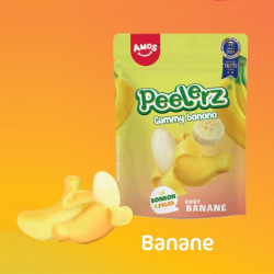 Sachets Peelerz Banane Amos 120g - bonbons à peler