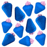 Fraises bleues acidulées guimauve 20g vrac Chirico carton de 7,5kg