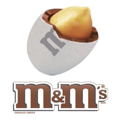 M&M's Peanut Blanc (White) Kg