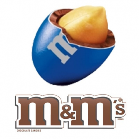 M&M's Peanut Bleu Foncé (Dark Blue) kg