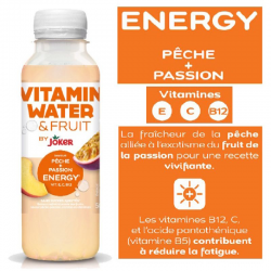 Vitamin Water & Fruit Pêche Passion PET 50cl