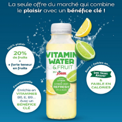 Vitamin Water & Fruit Pêche Passion PET 50cl
