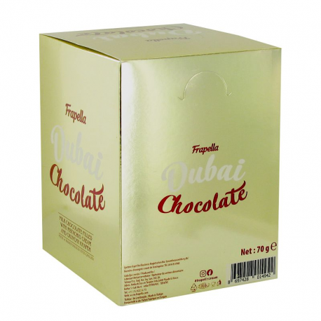 Chocolats de Dubaï tablette 70g Frapella