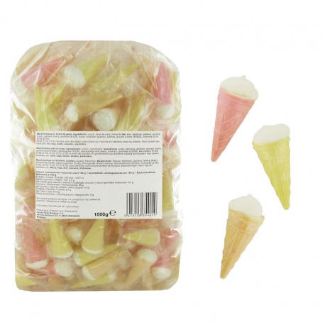 Marshmallow glace emballé par 200 pièces de 5g