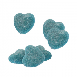 Coeurs bleus acides vrac Dulceplus