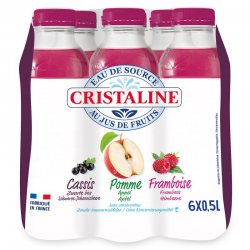 Cristaline Pomme Cassis Framboise (4x6) Pet 50cl