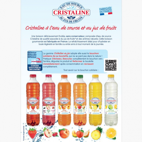 Cristaline Pomme Cassis Framboise (4x6) Pet 50cl