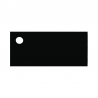 Etiquettes Rectangulaire NOIR par 6
