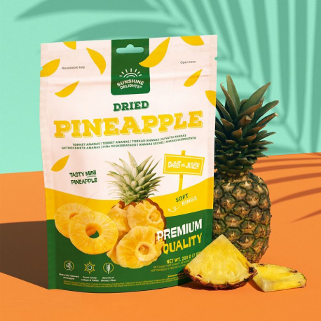 Sunshine Delights Ananas séchés 100g
